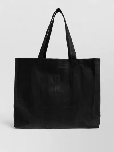 Rick Owens Drkshdw Baseball Tote Bag Top Handles In Black