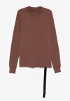 Rick Owens Drkshdw Crew-neck Sweatshirt In Brown