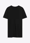 Rick Owens Drkshdw Basic Crewneck T-shirt With Strap In Black