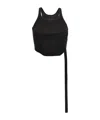 Rick Owens Drkshdw Basic Tank Cropped In Black