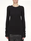 Rick Owens Drkshdw Basic Ls T-shirt In Black