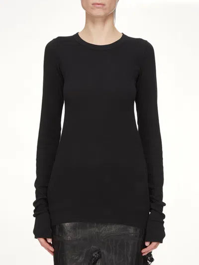 Rick Owens Drkshdw Basic Ls T-shirt In Black