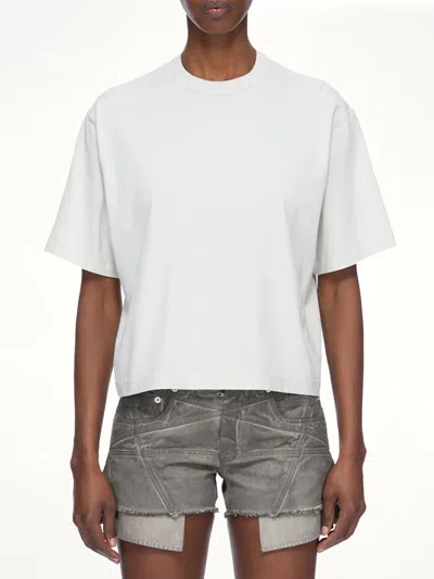 Rick Owens Drkshdw Basic Ss T-shirt In White