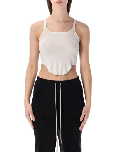 Rick Owens Drkshdw Basic Tank Top - Slim Fit In White
