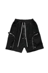 Rick Owens Drkshdw Bauhaus Shorts In Tencel Ripstop In Black