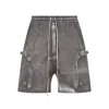 Rick Owens Drkshdw Bauhaus Drawstring Shorts In Brown