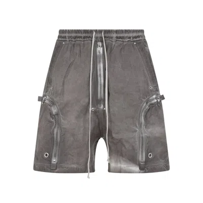 Rick Owens Drkshdw Drkshdw By Rick Owens Grey Cotton Bermuda Shorts In Brown