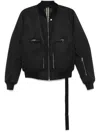 Rick Owens Drkshdw Bauhaus Flight Bomber Jacket In 09 Black