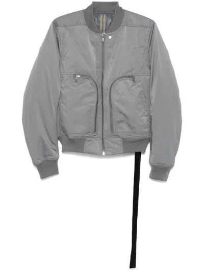 Rick Owens Drkshdw Bauhaus Flight Bomber Jacket In Gray