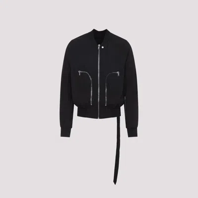 Rick Owens Drkshdw Bauhaus Flight Jacket For Men In Black