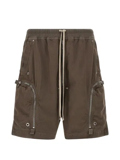Rick Owens Drkshdw Sophisticated Drawstring Waistband Shorts In Size S In Brown