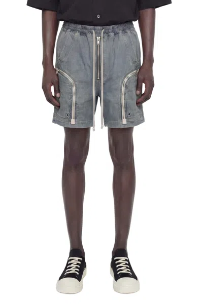 Rick Owens Drkshdw Bauhaus Pods Bermudas In Blue