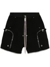 Rick Owens Drkshdw Bauhaus Shorts In Tencel Ripstop In Black