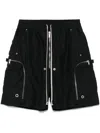 Rick Owens Drkshdw Drkshdw By Rick Owens Relaxed-fit Bermuda Shorts With Drawstring In Black