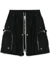Rick Owens Drkshdw Drkshdw By Rick Owens Relaxed-fit Bermuda Shorts With Drawstring In Black