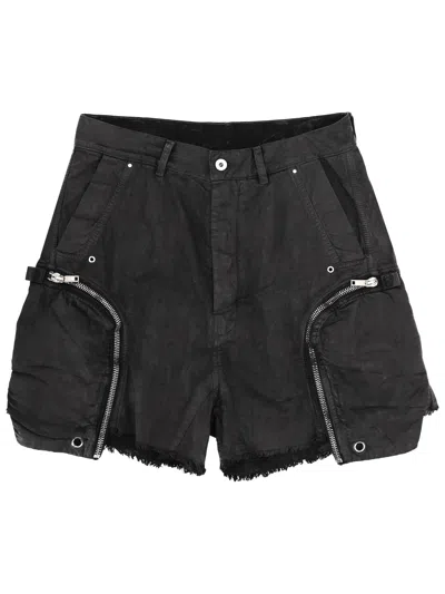 Rick Owens Drkshdw Bauhaus Shorts Belt Loops Back Pockets In Multi
