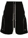 Rick Owens Drkshdw Drkshdw By Rick Owens Relaxed-fit Bermuda Shorts With Drawstring In Black