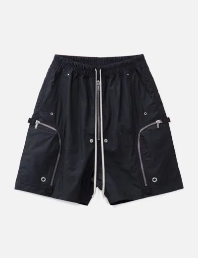 Rick Owens Drkshdw Bauhaus Shorts In Tencel Ripstop In Black