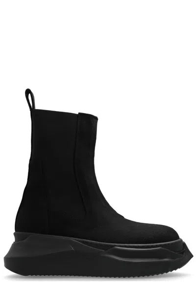 Rick Owens Drkshdw Beatle Abstract Chelsea Boots In Black