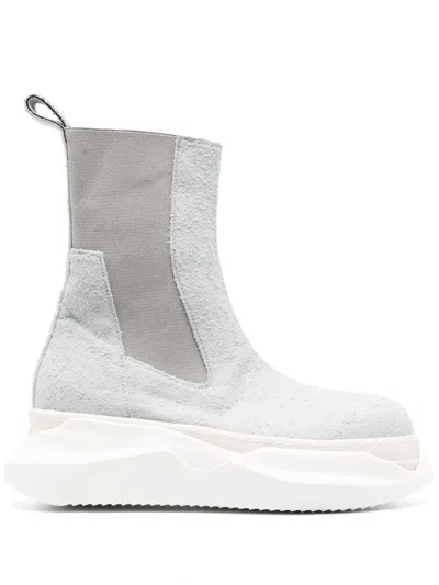 Rick Owens Drkshdw Beatle Turbo Cyclops Panelled Boots In Blau