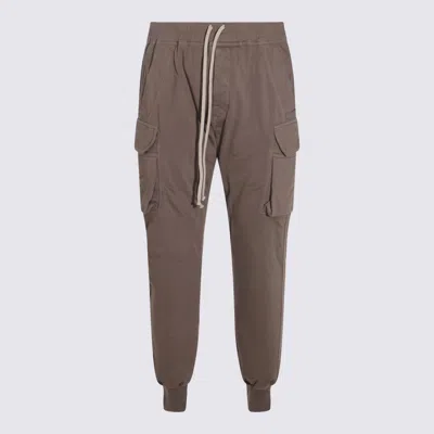 Rick Owens Drkshdw Mastodon Cut Cargo Track Pants In Brown