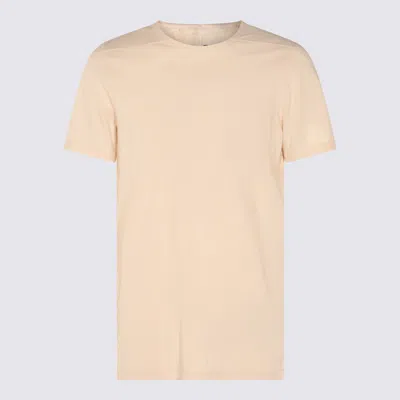 Rick Owens Drkshdw Beige Cotton T-shirt In Neutral