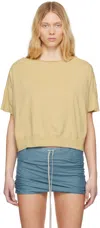Rick Owens Drkshdw Beige Hollywood Dagger T-shirt In 81 Parchment