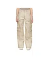 Rick Owens Drkshdw Beige Hollywood Double Cargo Jeans In Nude