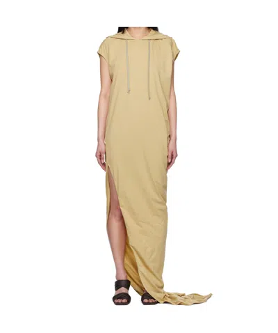 Rick Owens Drkshdw Beige Hollywood Edfu T Maxi Dress