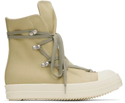 Rick Owens Drkshdw Beige Hollywood Hexa Sneaks Sneakers In 81811 Parchment/milk