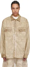Rick Owens Drkshdw Beige Hollywood Jumbo Overshirt In 81 Parchment
