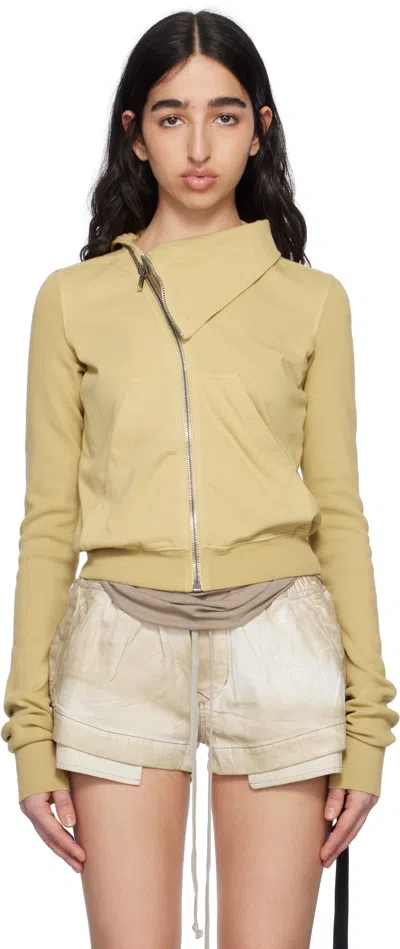 Rick Owens Drkshdw Beige Hollywood Mountain Sweatshirt In 81 Parchment