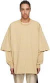 Rick Owens Drkshdw Beige Hollywood Tommy Hustler Sweat T-shirt In 81 Parchment