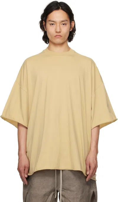 Rick Owens Drkshdw Beige Hollywood Tommy T-shirt In 81 Parchment