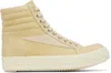 Rick Owens Drkshdw Beige Hollywood Vintage High Sneaks Sneakers In Neutral