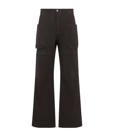RICK OWENS DRKSHDW DOUBLE-POCKET STRAIGHT-LEG TROUSERS