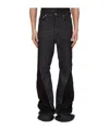 Rick Owens Drkshdw Bolan Banana Jeans With Zip Detail In Black