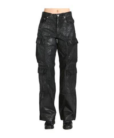 Rick Owens Drkshdw Hollywood Double Cargo Jeans In Black