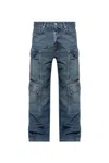 Rick Owens Drkshdw Belt-loop Jeans In Blue