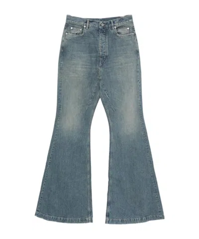 Rick Owens Drkshdw Belt Loop Jeans In Blue