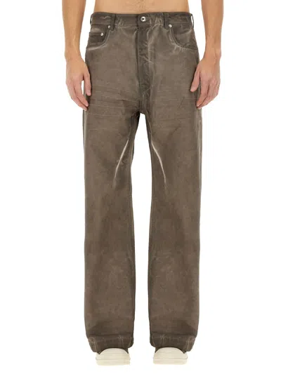 Rick Owens Drkshdw Belt Loop Jeans In Dove