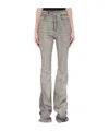 Rick Owens Drkshdw Belt-loop Jeans In Gray