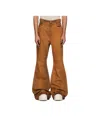 Rick Owens Drkshdw Orange Hollywood Bolan Bootcut Jeans In Orange