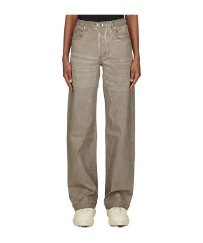 Rick Owens Drkshdw Belt-strap Jeans In Nude