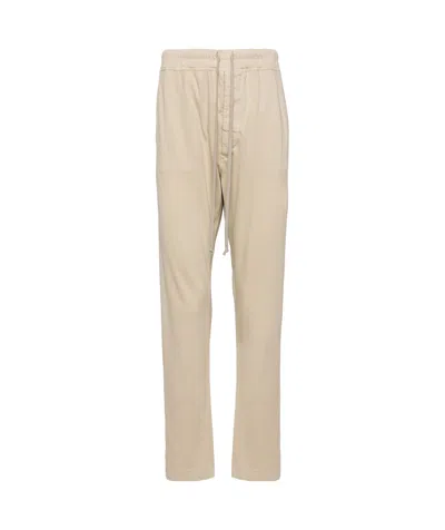 Rick Owens Drkshdw Berlin Cotton Track Pants In Nude