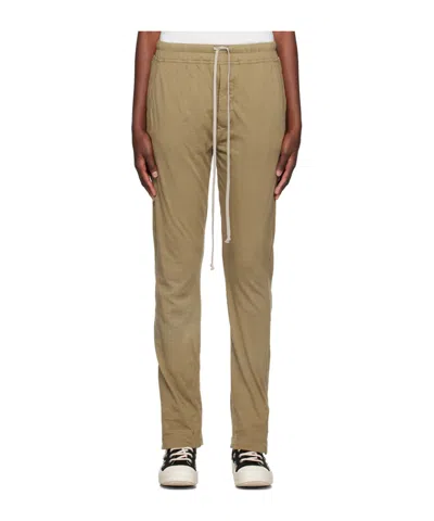 Rick Owens Drkshdw Green Berlin Lounge Pants In 25 Pale Green