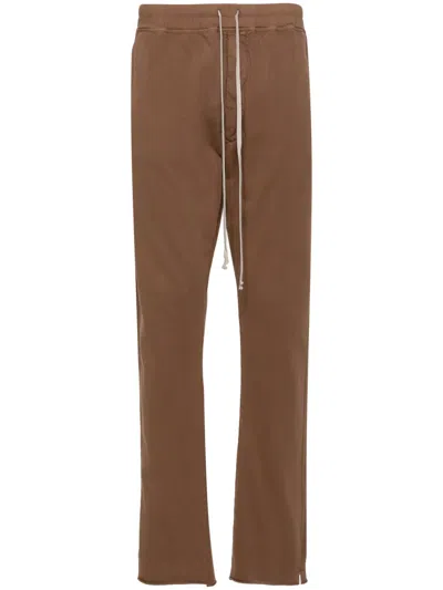 Rick Owens Drkshdw Berlin Tapered Track Trousers In Brown