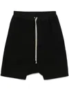Rick Owens Drkshdw Drawstring Pods Shorts In Black