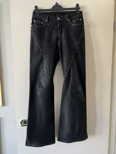 Pre-owned Rick Owens Drkshdw Bias Bootcut Jeans In Black