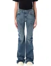 Rick Owens Drkshdw Bias Bootcut Jeans In Blue